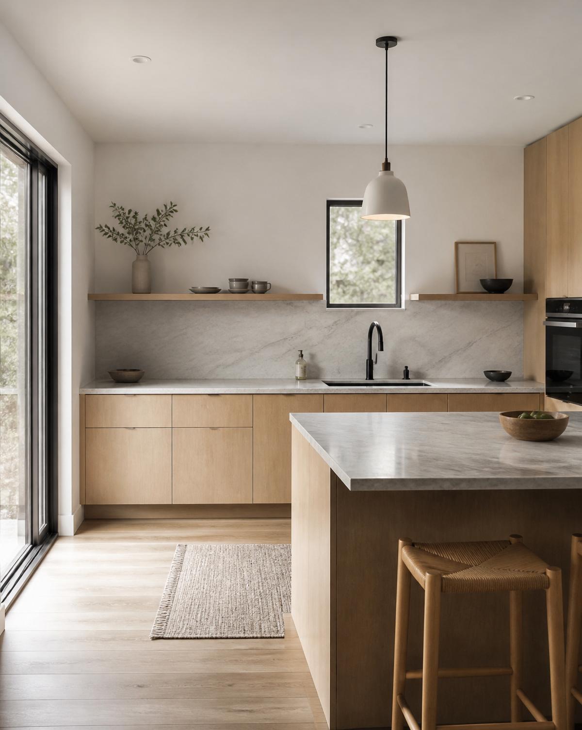 White oak kitchen · Detached ADU · Fairfax